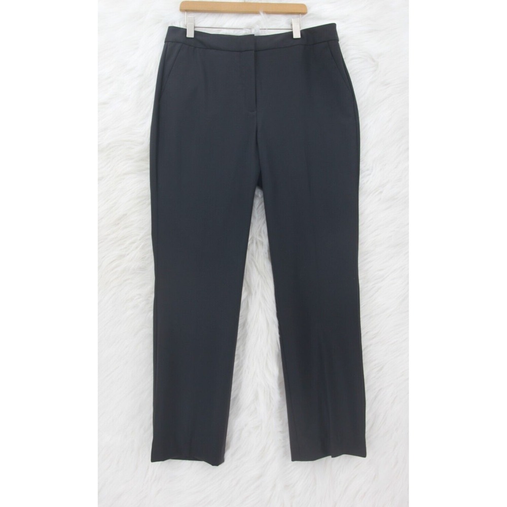 Talbots Pants Women's Sz 10 Black Heritage Dress Straight Leg Lightweight #1455